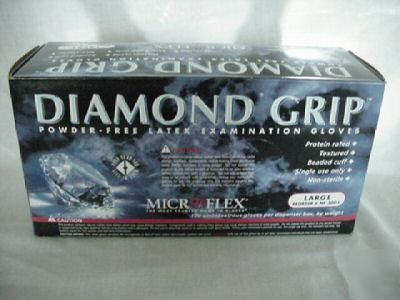 Latex gloves diamond grip - automotive, paint, cleaning