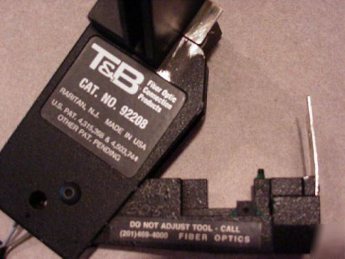 Thomas & betts fiber optic cleaving tool catalog #92208