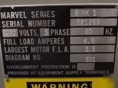 Marvel bandsaw mark 8 series 1 (used in a private shop)