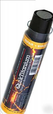 Quiktitanium reinforced epoxy putty repairs & rebuilds