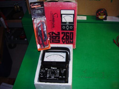 Simpson 260 series 8 volt-ohm-milliammeter mint
