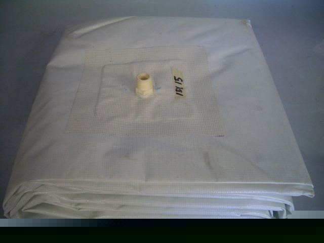 New pig 15' x 15' roof leakage diverter with 3/4