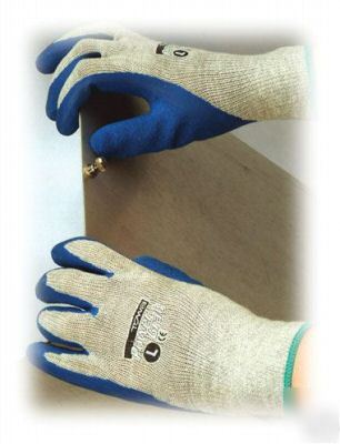 Powergrab coated poly/cotton work glove, sml, lot of 6