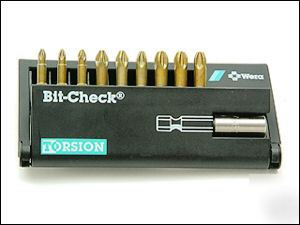 Wera carded bit assortment th 10 pieces 
