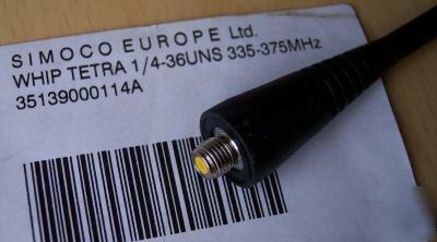 Philips simoco tetra 335-375MHZ whip antenna ham radio 