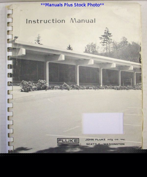 Fluke 8110A op/service manual - $5 shipping 