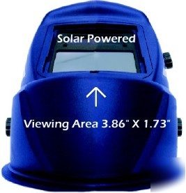 New inweld auto darkening SH9-13 welding helmet- blue- 