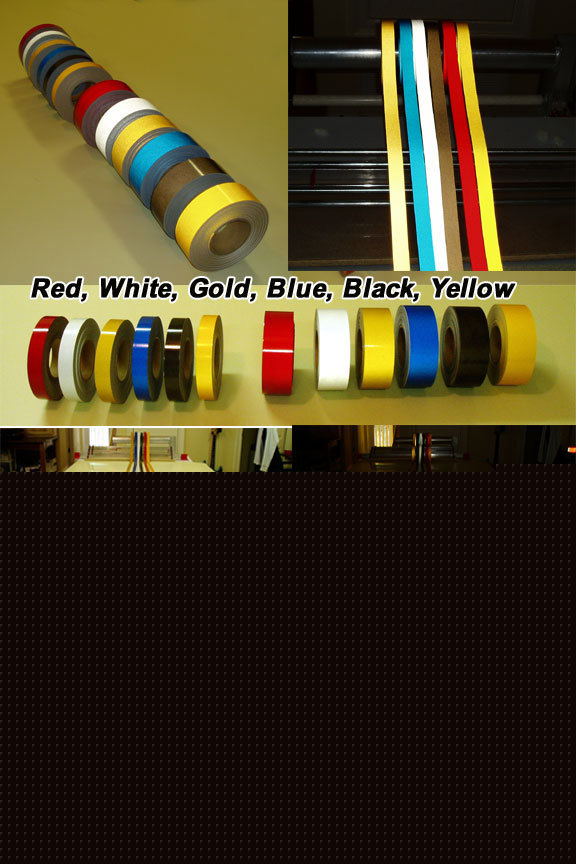 Yellow reflective pinstriping tape 3/4