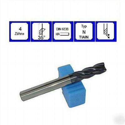 End mill 6.00 mm 2 flute 35Â° tiain vhm