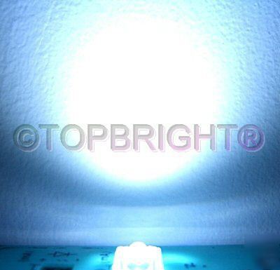 1000PCS 3MM 15000MCD super flux white led free resistor