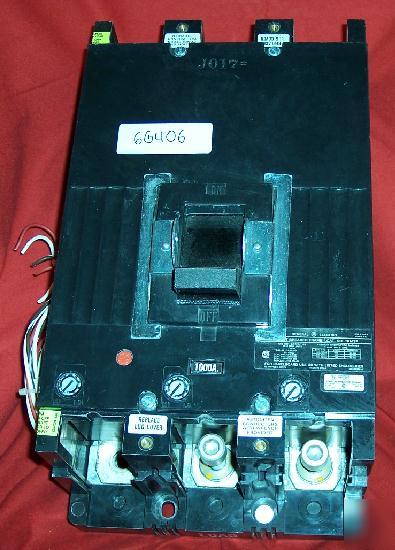 Ge 1000 a circuit breaker 3 pole model TKM3F w trip